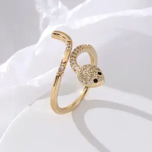 Exclusive <b>Snake</b> Design Round Cut Moissanite Diamond <b>Ring</b> 925 <b>Sterling</b> <b>Silver</b> Perfect of Women <b>Ring</b> gift for Her - Product Image 4