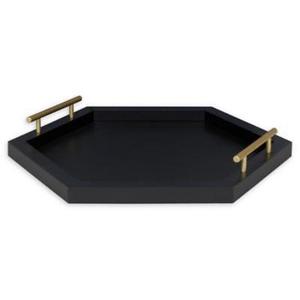 Plateau de service en bois avec finition naturelle pour aliments, pâtes, plats, style moderne, usage polyvalent - Product Image 6