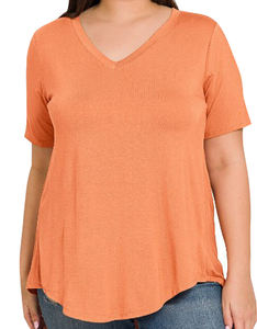 Camiseta de Jersey 100% Algodón para Mujer, OEM, Impresión Personalizada, Talla Grande, Manga Corta Tipo Murciélago, Estilo Sexy para Club, Ecológica - Product Image 6