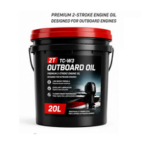 1L 250ml 500ml 4L 20L TC-W3 JASO FD Oli Mesin 2 Tak untuk Motor Tempel Premium Biru 2T Oli Tempel