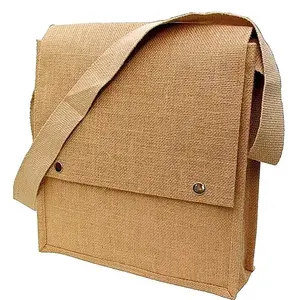 Fine Quality Environment Friendly Durable Sling Bags made from Jute Material Lovely Sling Hand Bag for Women and Girls