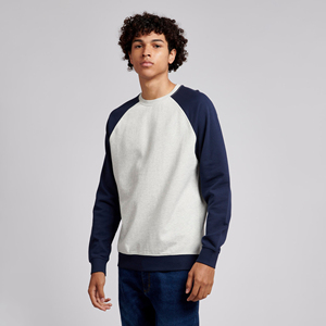 Suéter de Cuello Redondo al por Mayor, Personalizado OEM, Hombros Caídos, 100% Algodón, Corte Regular, Estilo Pullover, 1/4, para Hombre, Lavado a la Piedra, Bordado en la Parte Delantera - Product Image 1