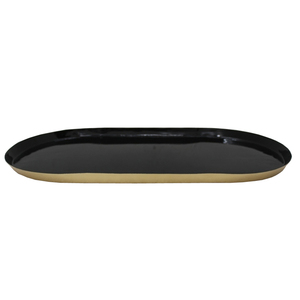High Quality Handmade Iron Metal Oval <b>Tray</b> <b>Black</b> Dish Plate Table Top Server Ware for <b>Serving</b> Food Dinnerware - Product Image 6
