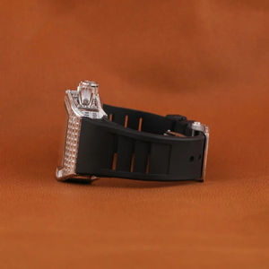 New Arrival <b>Mens</b> Stainless Steel <b>Watch</b> with Lab Grown VVS Clarity Baguette Diamond Fully Iced Out <b>for</b> Daily Use Upscale Parties - Product Image 2