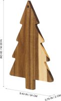 Planche à découper en bois de noyer noir, design arbre de Noël, durable, écologique, épaisseur 1,5 cm, décoration créative pour restaurant et salle à manger