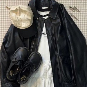 Nouvelles vestes pour femmes élégantes à col rabattu, design personnalisé, vestes en cuir à fermeture éclair, vestes décontractées de haute qualité, mode - Product Image 4