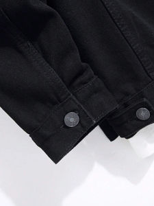 Chaqueta Vaquera de Mezclilla Personalizable para Hombre con Cuello Alto, Estilo Deportivo para Uso en Exteriores - Product Image 5