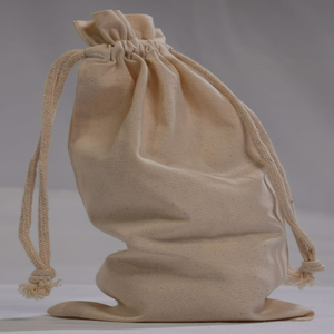 Sac à cordon 100% coton biologique écologique de haute qualité Sac cadeau lavable recyclable avec logo imprimé personnalisé réutilisable portable - Product Image 3