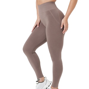 Nouveau pantalon serré respirant à séchage rapide personnalisé taille haute contrôle du ventre Scrunch bout à bout gymnastique Fitness entraînement femmes Yoga Leggings - Product Image 1