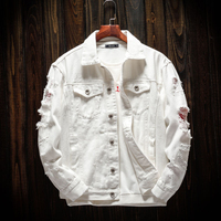 Jeans Jaket pour hommes nouvelle mode contractée de haute qualité hommes jeans vestes veste en jean