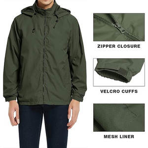 Ensemble survêtement à capuche en toile personnalisé pour homme, veste zippée, broderie, style sportif, vestes d'hiver pour homme - Product Image 2