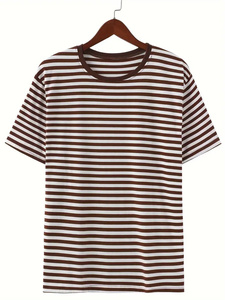 <b>Men's</b> Short Sleeve <b>Summer</b> <b>T</b>-<b>Shirts</b> 100% Cotton Red Black Line Design Bulk Stock Mix Clothes Bale Used Clothes - Product Image 6