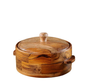 Boîte Chapati en bois pour cuisine marmite casserole pour Roti serveur vaisselle servant étui chaud avec couvercle comptoir de table - Product Image 1
