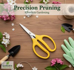 Ciseaux de jardin multi-usages en acier au carbone japonais de qualité DIY, 7 pouces, à bord lisse, avec poignée en D, fabriqués à Taïwan - Product Image 4