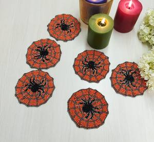 Sous-verres en noyer sous-verres en liège faits à la main de haute qualité ensemble d'accessoires de cuisine en bois avec boîte-cadeau ensemble de sous-verres en bois naturel - Product Image 4