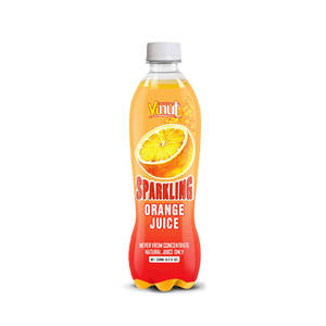 Vinut-botella brillante de 330ml, bebida de naranja, jugo de carbón, NFC, HALAL, personalizada, OEM, Etiqueta Privada - Product Image 1