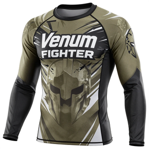 เสื้อรัดกล้ามเนื้อแขนยาว Venum Fighter Rash Guard ลายพิมพ์แบบ Sublimation แห้งเร็ว สำหรับเล่นกีฬา - Product Image 3