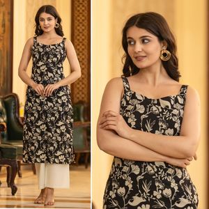 Tissu de la meilleure qualité magnifiquement conçu par Kurti haut-bas sur mesure pour les fashionistas modernes pour la vente à l'exportation - Product Image 2