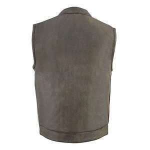 Gilet en cuir véritable pour homme 2026 – Respirant, léger, sans manches, prix d'usine, personnalisable - Product Image 3