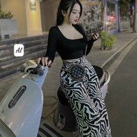 Croptop 2 pièces vêtements femmes ensemble prix usine naturel Odm lavable emballage personnalisé du fabricant vietnamien ensemble 2 tarte