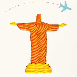 Quilling Card Christ the Redeemer Rio Brazil Design Handmade Greeting Cards <b>Envelope</b> Paper Art Gift Souvenir Holiday Decoration - Product Image 2