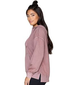 เสื้อฮู้ดผ้าฟลีซโอเวอร์ไซส์ของผู้หญิงเสื้อฮู้ดของผู้หญิงเสื้อฮู้ดปล่อยว่างระบายอากาศได้ดีสไตล์วินเทจ500gsm พรีเมี่ยม - Product Image 4