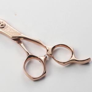 Tijeras de peluquero de oro rosa de grado superior profesional, tijeras de peluquero de alta calidad, juego de tijeras de acero al carbono - Product Image 5