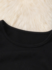 Camiseta de Niña de Manga Corta, Informal, de Tres Piezas, 100% Algodón, Personalizable, Fabricada en Fábrica - Product Image 4