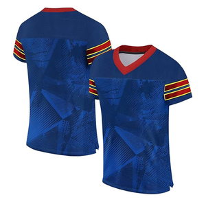 Camisetas de fútbol americano personalizadas de alta calidad para hombres, ropa deportiva superior con nombre de equipo, número de estilo impreso, diseño personalizado - Product Image 2