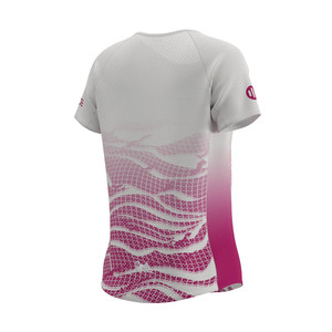 T-shirt de course sur sentier slim fit pour femme DUNE Rose - Haut tricoté respirant - Product Image 2