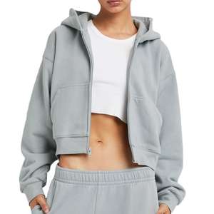 ODM <b>Women</b> Plus Size Cozy Cotton <b>Fleece</b> Full-Zip <b>Hoodie</b> | Eco-Friendly Waterproof Winter Sweatshirt with Front Logo - Product Image 1