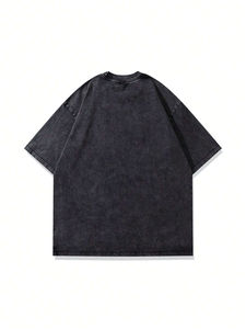 เสื้อยืดแขนสั้นระบายอากาศได้ดีสไตล์วินเทจสำหรับผู้ชายเสื้อผ้าคอตตอนนิ่ม100% แบบดิจิตอลปากีสถานเทรนด์เครื่องแต่งกายฟิตเนส260 - Product Image 2