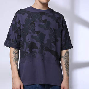 Cómodo, hecho a medida, de talla grande, transpirable, de secado rápido, ropa de calle, tela de algodón pesado, camisetas para hombres - Product Image 1