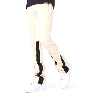 Pantalones de chándal acampanados personalizados para hombre, pantalones ajustados para hombre, pantalones de chándal acampanados en blanco de peso pesado lavados para hombre - Product Image 2