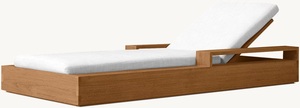 Chaise longue haut de gamme teck bois matériel de haute qualité pour hôtel piscine extérieure Chaise longue lit de soleil - Product Image 5
