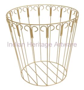 IHA IHAWB040 Poubelle de rangement en fer noir de forme ronde pour bureau et cuisine, lieu d'origine : - Product Image 3