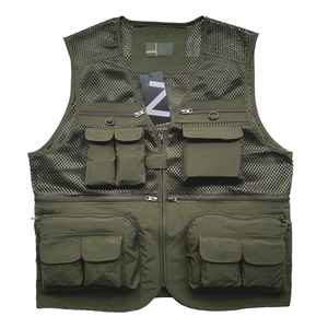 Chaleco cazador impermeable multifuncional desmontable de malla personalizada para hombre hecho en Pakistán - Product Image 3