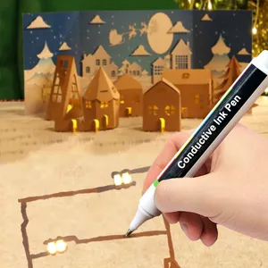 6毫升导电墨水笔电子电路绘图DIY电路修复绘图墨水笔瞬间神奇导电笔
