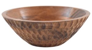 Jabonera de madera de acabado natural con diseño decorativo para uso en el baño - Product Image 5