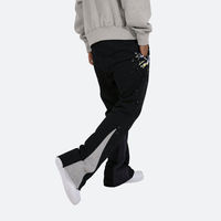 Pantalon de survêtement évasé décontracté de haute qualité pour hommes Pantalon de survêtement à ceinture élastique pour hommes Pantalon de survêtement empilé pour hommes