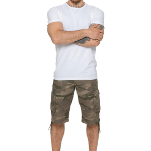 กางเกงขาสั้นคาร์โก้ยาวถึงเข่าสำหรับผู้ชายกางเกงขาสั้นลำลองลายพรางยาวถึงเข่ามี6กระเป๋าสำหรับฤดูร้อน - Product Image 5