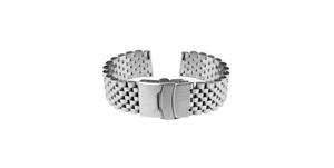 Bracelet en métal GD226, acier inoxydable de haute qualité, 20-22 mm, réglable, étanche, respirant, unisexe, luxe, mode, argent, logo personnalisé - Product Image 4