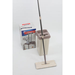 Ensemble de serpillères plates modernes en microfibre avec système de seau absorbant et essoreur intégré pour le nettoyage des sols - Product Image 4