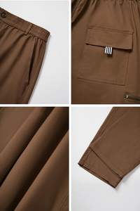 Hot Sale Men's Cotton Polyester Cargo Trousers Workwear Pants Latest Designs Trending Cargo Pants Multi-pocket, outdoor pants - Product Image 5