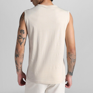 Camiseta sin Mangas Elegante para Hombre, Personalizada, Transpirable, de Secado Rápido, 100% Algodón, para Gimnasio y Entrenamiento, Ajuste Premium - Product Image 3
