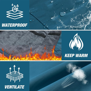 Chaqueta de esquí de invierno OEM de ajuste personalizado con diseño impermeable a prueba de viento tela transpirable y marca de etiqueta privada - Product Image 4