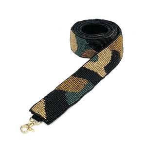 Personalized beaded <b>bag</b> straps embroidered <b>initials</b> custom made Tote and Handbags <b>Bag</b> Parts & Accessories Seed Beads Strap - Product Image 3