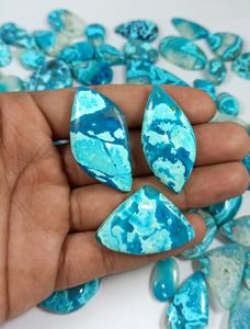 Shattuckite Cabochon ธรรมชาติบำบัดทำด้วยมือคริสตัลควอตซ์ขายส่งจำนวนมากหลวมอัญมณีหินบริสุทธิ์ - Product Image 5