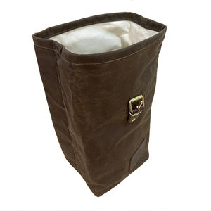 Leather Canvas Insulated Eco-Friendly Portable Reusable <b>Lunch</b> <b>Bag</b> for Office and Picnic Food Storage <b>Tote</b> LCLB-0037 - Product Image 5