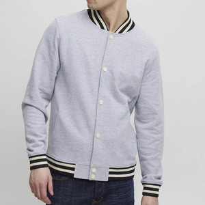 Style chaud Logo personnalisé bouton col côtelé avec poignets veste universitaire pour hommes Letterman College Baseball Bomber Varsity Jacket - Product Image 1